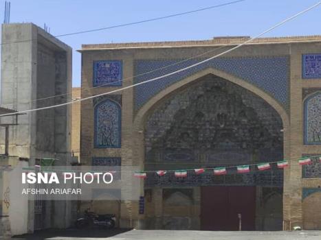 منظر مسجد هزارساله شیراز در معرض صدمه