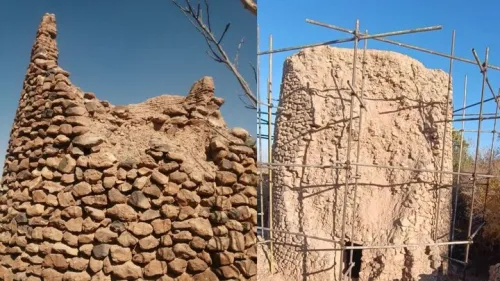 مرمت ۲ برج تاریخی به دست مردم به علاوه فیلم