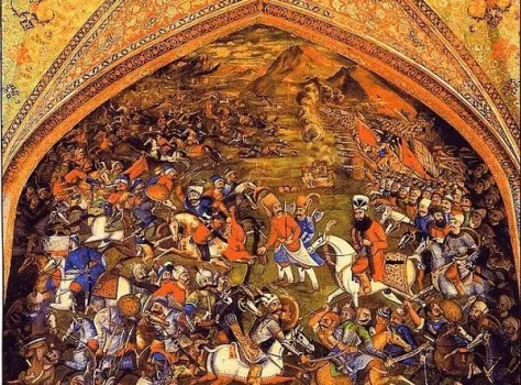 شروع احیای دیوارنگاره های لطمه دیده کاخ جهانی چهلستون