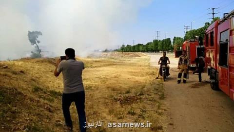 فصل آتش سوزی در باغستان قزوین شروع شد بعلاوهفیلم