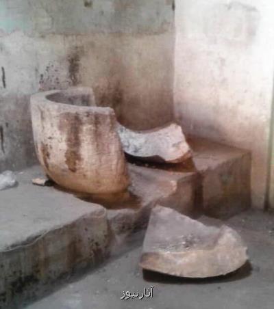 سنگاب قدیمی حسن آباد شكست